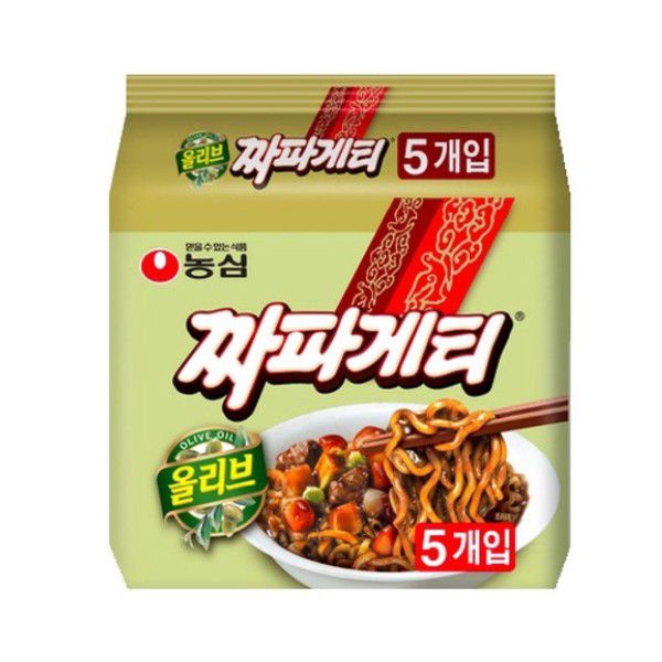 Lốc 5 gói Mì tương đen Nongshim Chapagetti 140gr