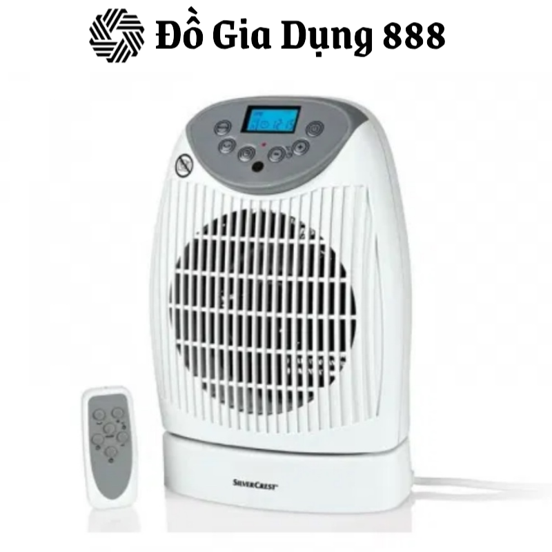 Quạt Sưởi Gốm SILVERCREST SHLF 2000 D3, Máy  Sưởi Mini, Thiết Bị Sưởi Mùa Đông, 2000W, Cho Phòng 25m2, Nhập Đức