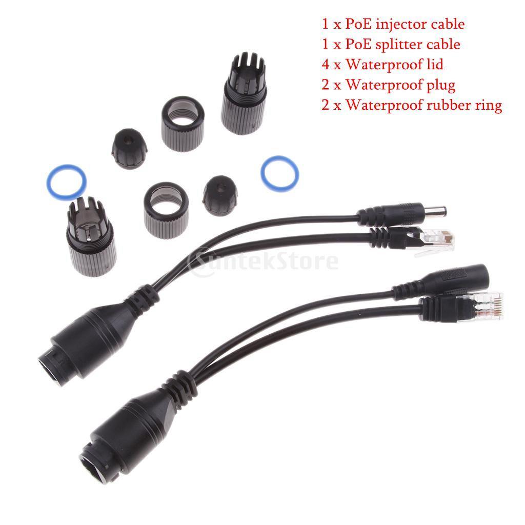 Passive Power Over Ethernet Adapter POE Cable Splitter