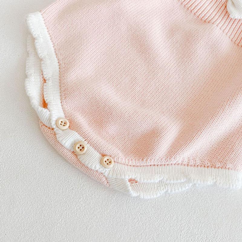 Dễ Thương Thu Đông Trẻ Sơ Sinh Bé Gái Nơ Rompers Quần Áo Bé Gái Dài Tay Rompers Quần Áo