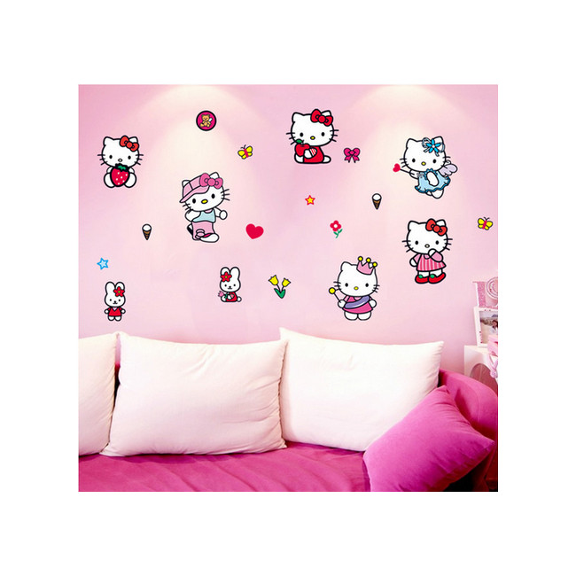 Decal Dán Tường Hello Kitty 2 EB30