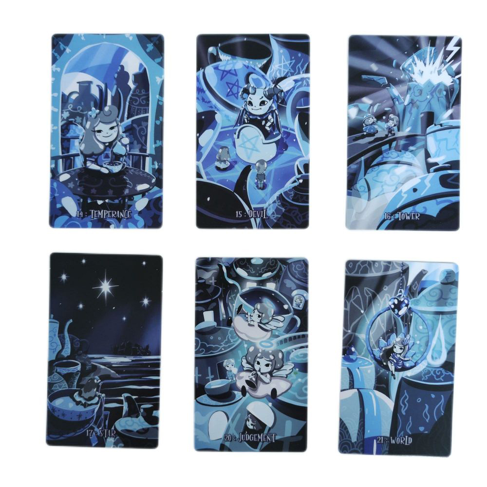 Bộ Bài Porcelain Tarot 78 lá 7x12 cm tặng đá thanh tẩy