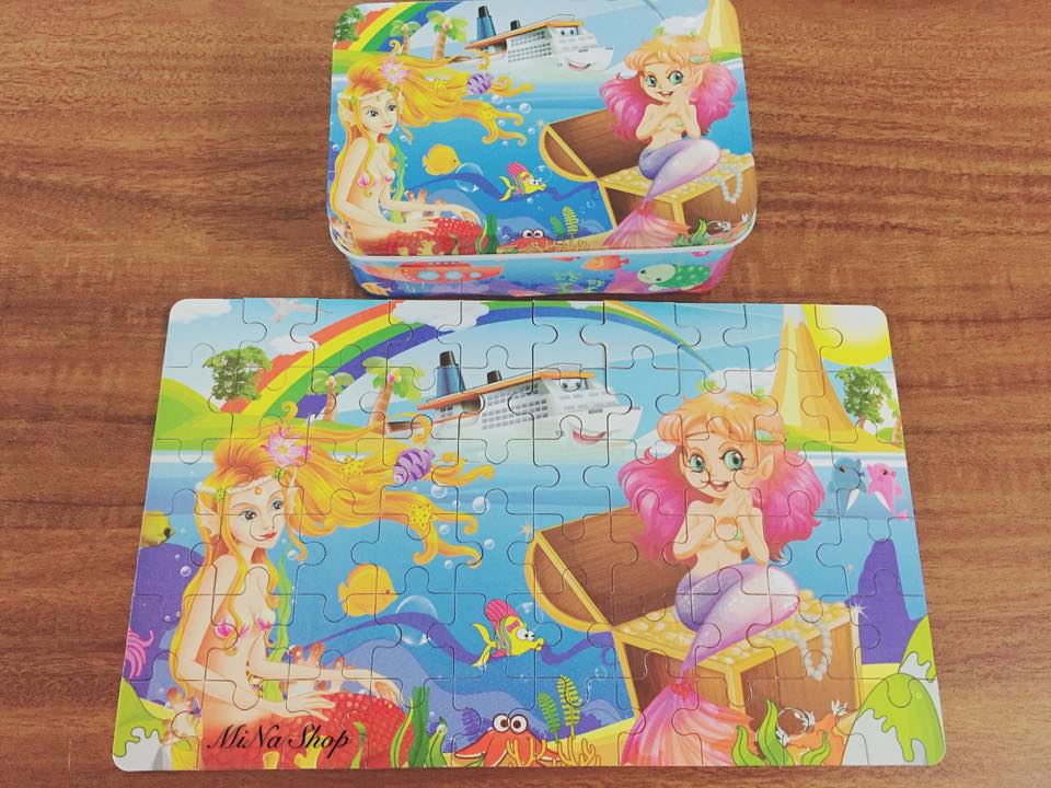 Ghép hình puzzle 60 miếng - Phát triển tư duy - Mẫu bé gái