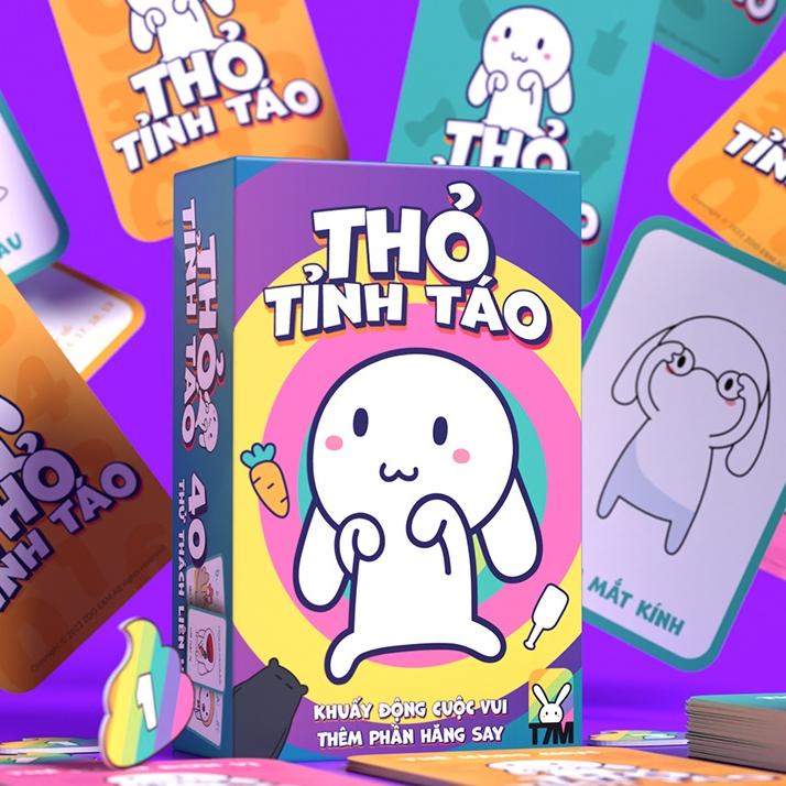 Trò chơi mới đón hè THỎ TỈNH TÁO - Party game mới toanh siêu vui nhộn - Board Game VN