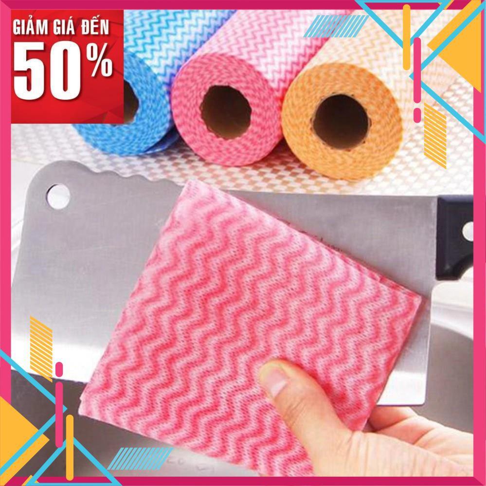 Khăn giấy lau đa năng bằng vải khô không dệt cho phòng nhà bếp tay giầy siêu sạch tiện dụng 50 tờ