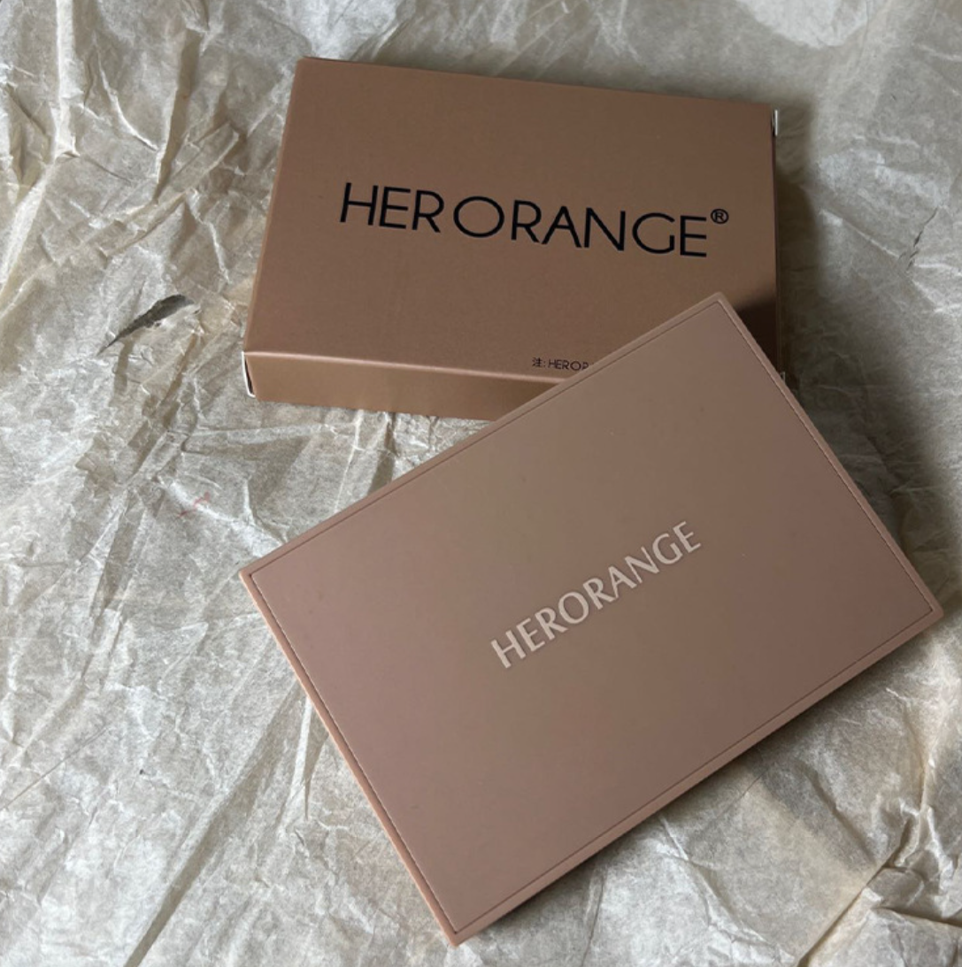 Bảng phấn mắt HERORANGE 6 ô màu lì và nhũ kim tuyến trang điểm lâu trôi - Hity Beauty