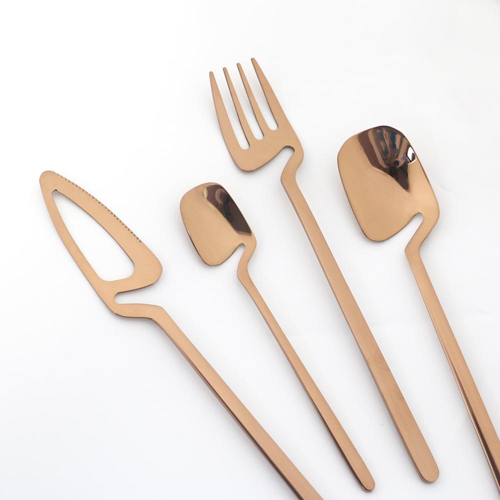 16 Chiếc Tím 18/10 Bộ Bàn Ăn Inox Bộ Dao Kéo Dao Nĩa Cà Phê Thìa Ăn Tối Bộ Đảng Nhà Bếp Kiềng Bạc Bộ