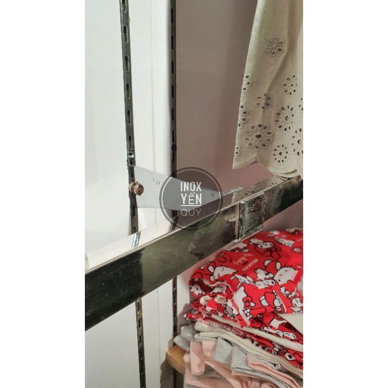 Thanh inox hộp 15x30 dùng để treo quần áo và móc phụ kiện Thanh hộp chữ nhật inox không gỉ 15*30mm dùng để cài móc treo