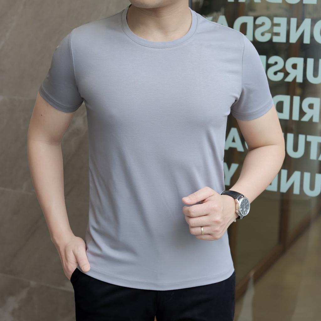 Áo phông trơn cộc tay nam ZENTOMAN cổ tròn, co giãn, mềm mịn, thấm hút tốt 9 màu cao cấp