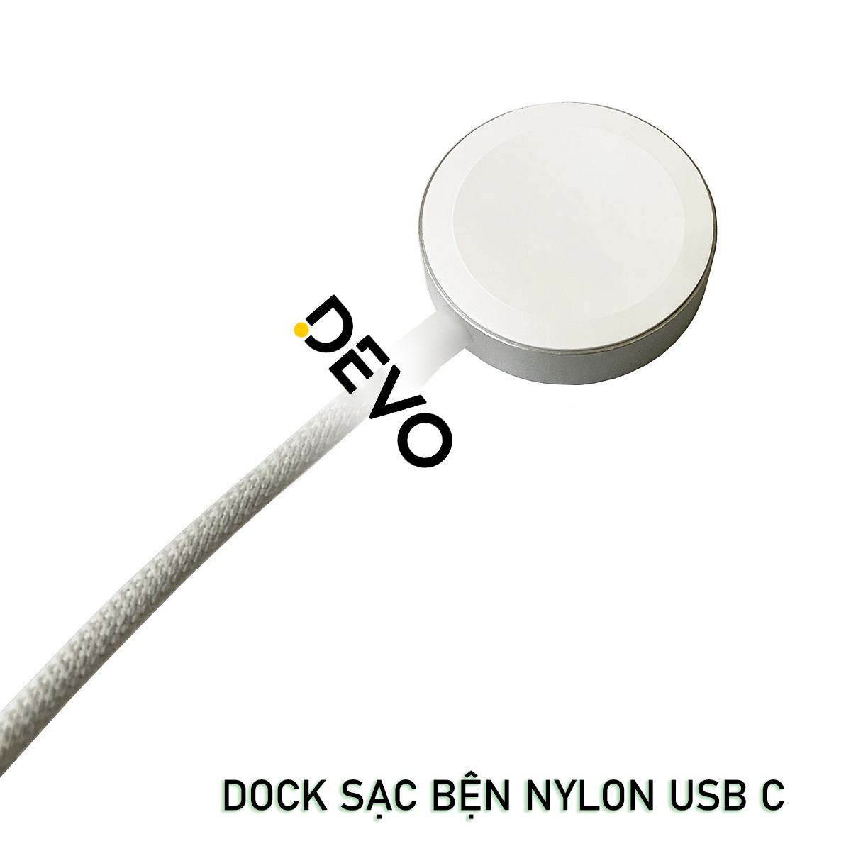 Dock Sạc cho Apple Watch Ultra 1/2 / Apple Watch Series 4/5/6/7/8/9 / Apple Watch SE 1/2 Cổng Type C Bện Nylon - Hàng Nhập Khẩu