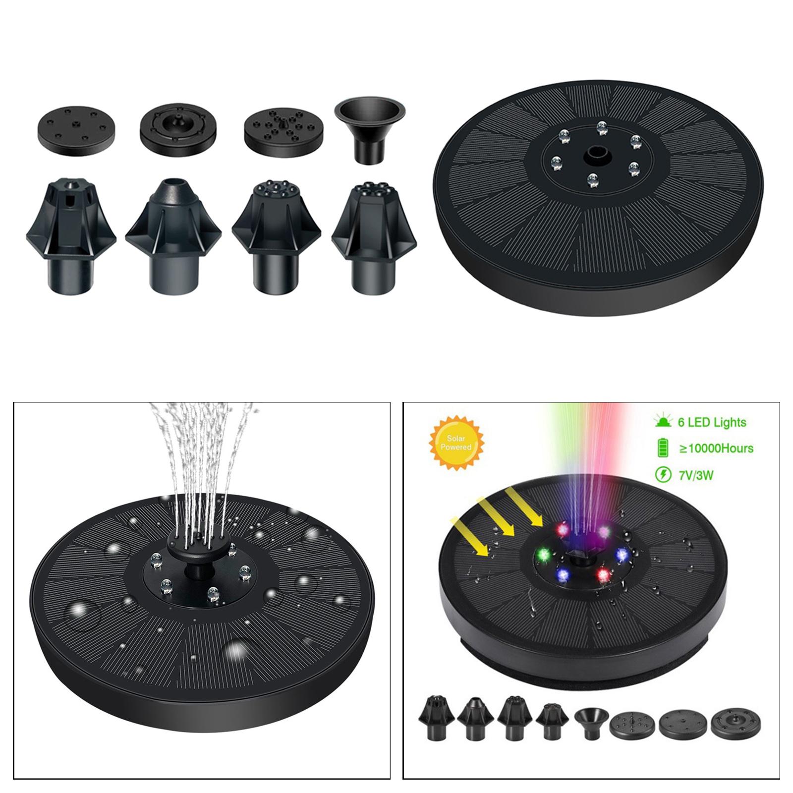 3W Upgraded Solar Floating Fountain for Bird Bath Pool