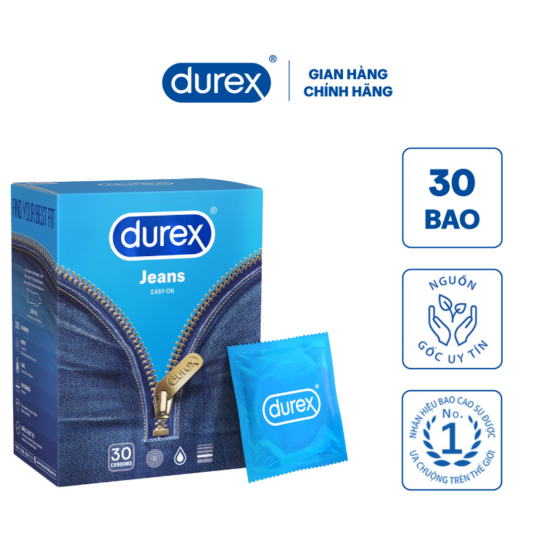 Bao cao su Durex Jeans Hộp 30 bao