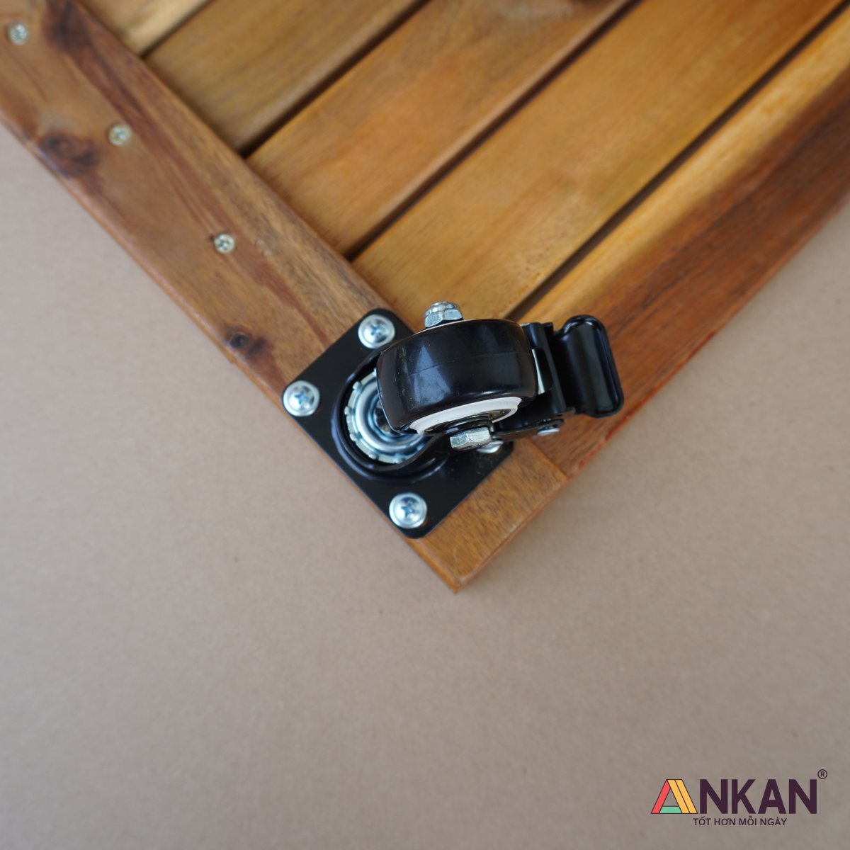 Đế Lót Chậu Cây Có Bánh Xe Hình Chữ Nhật 60x30cm Dùng Để Đẩy Chậu Cây Nặng Trang Trí Phòng Khách