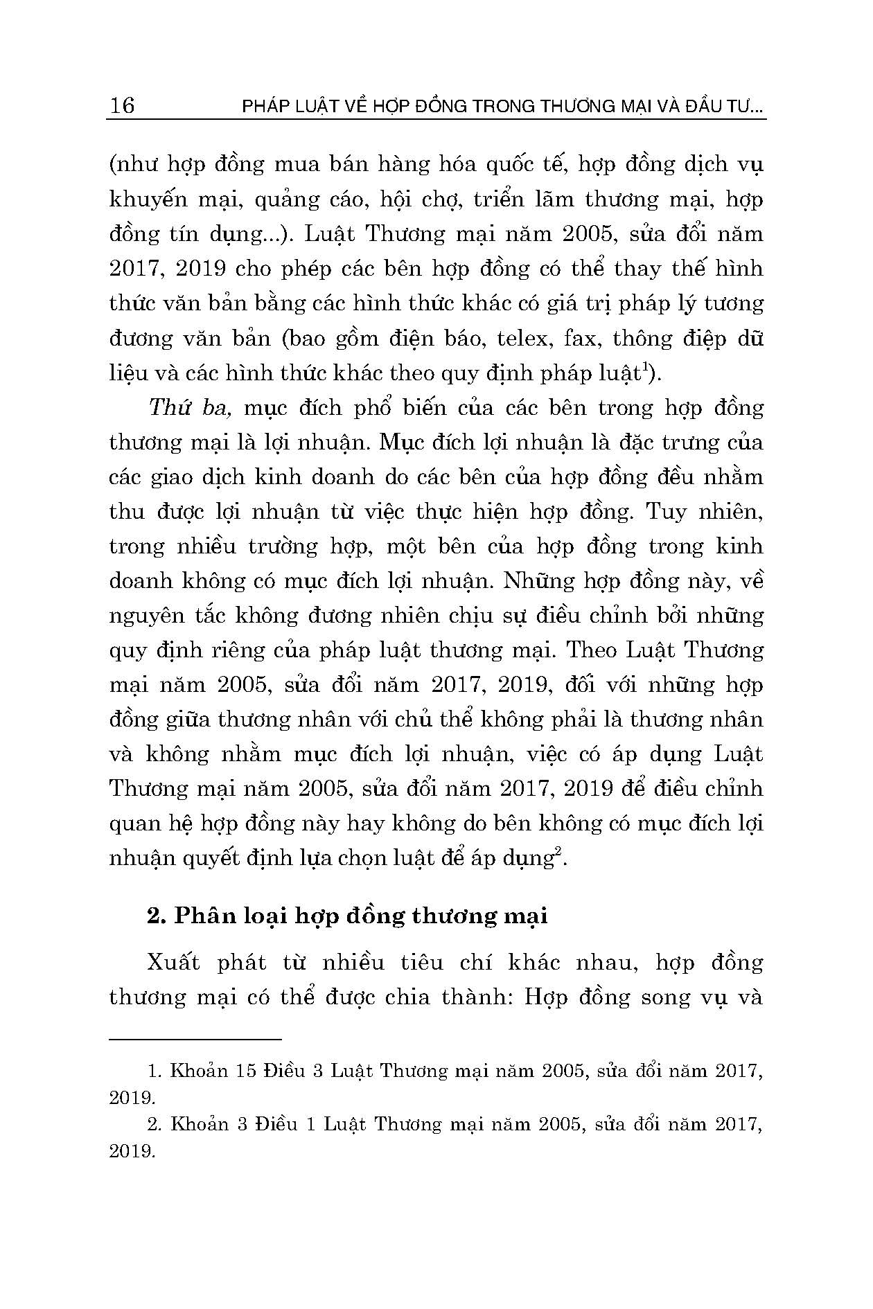 Pháp Luật Về Hợp Đồng Trong Thương Mại Và Đầu Tư - Những Vấn Đề Pháp Lý Cơ Bản (Sách chuyên khảo)