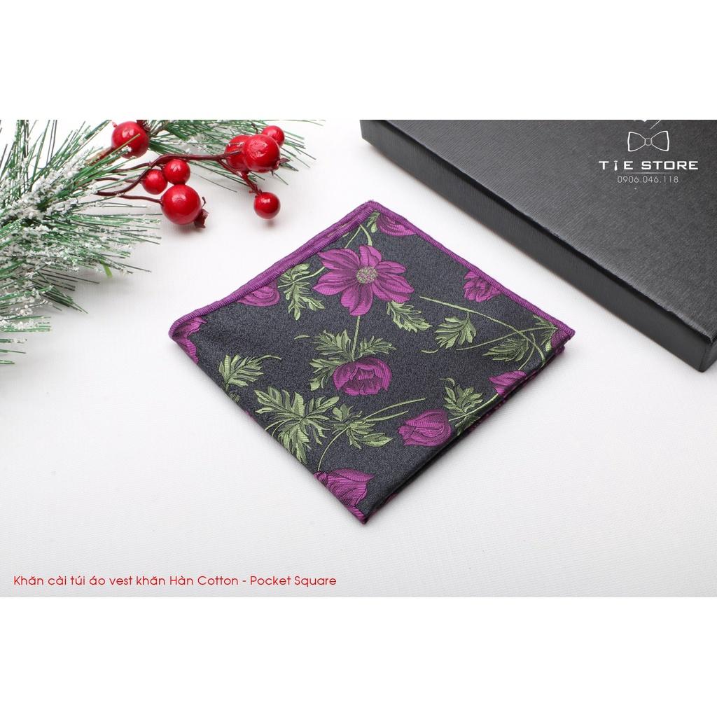 Khăn Cài Túi Áo Vest - Pocket Square, phụ kiện lịch lãm, nhiều mẫu