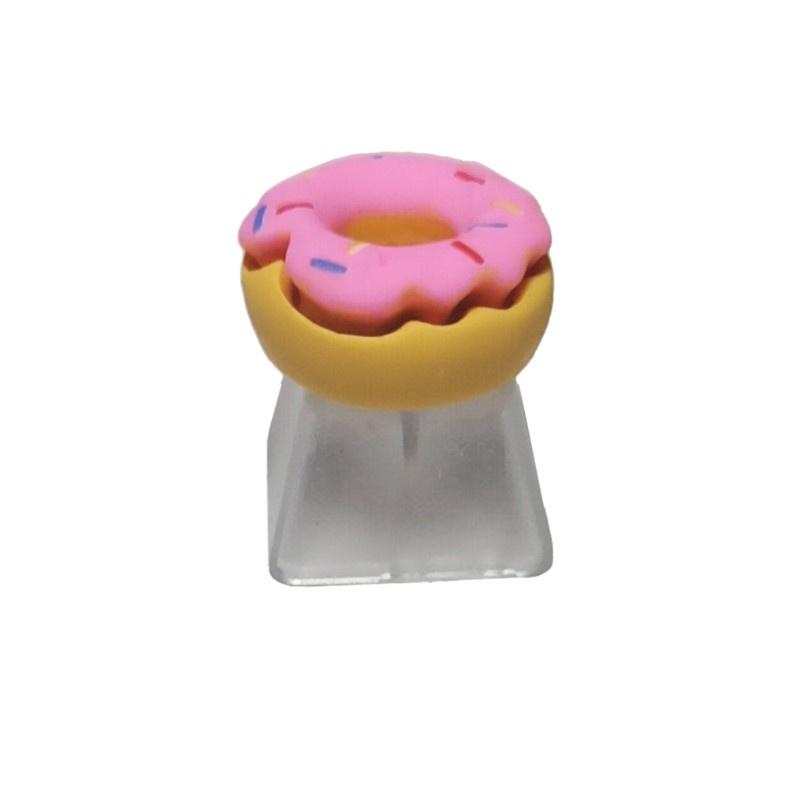 HSV Keycap Games Backlit Creative DIY Keycap Flower Hamburger Donuts for Mechanical Keyboards R4 Height Cherry Mx Axis