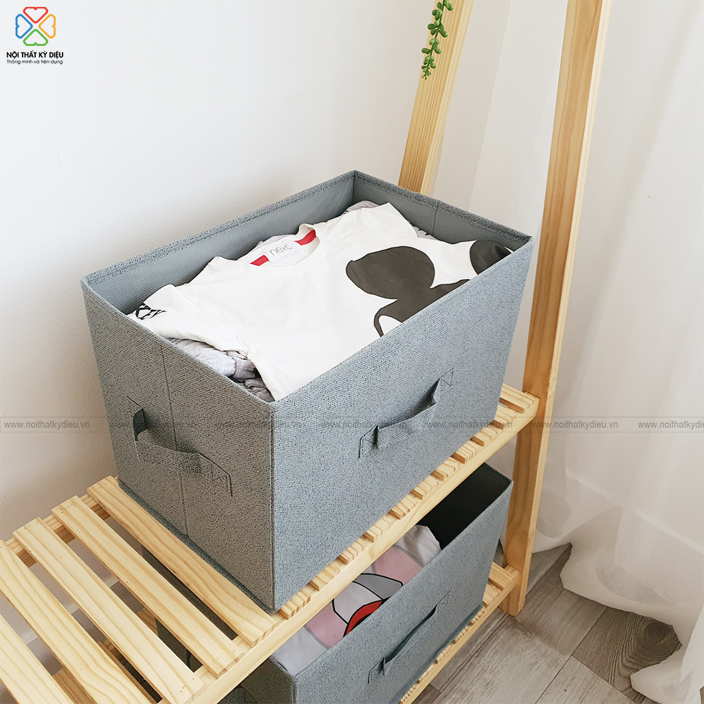 HỘP VẢI ĐỰNG QUÂN ÁO KHÔNG NẮP