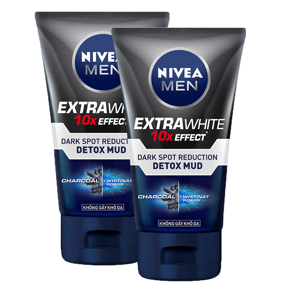 Bộ 2 Sữa Rửa Mặt Nivea Men Bùn Khoáng Sáng Da Và Mờ Vết Thâm Mụn (100g*2)