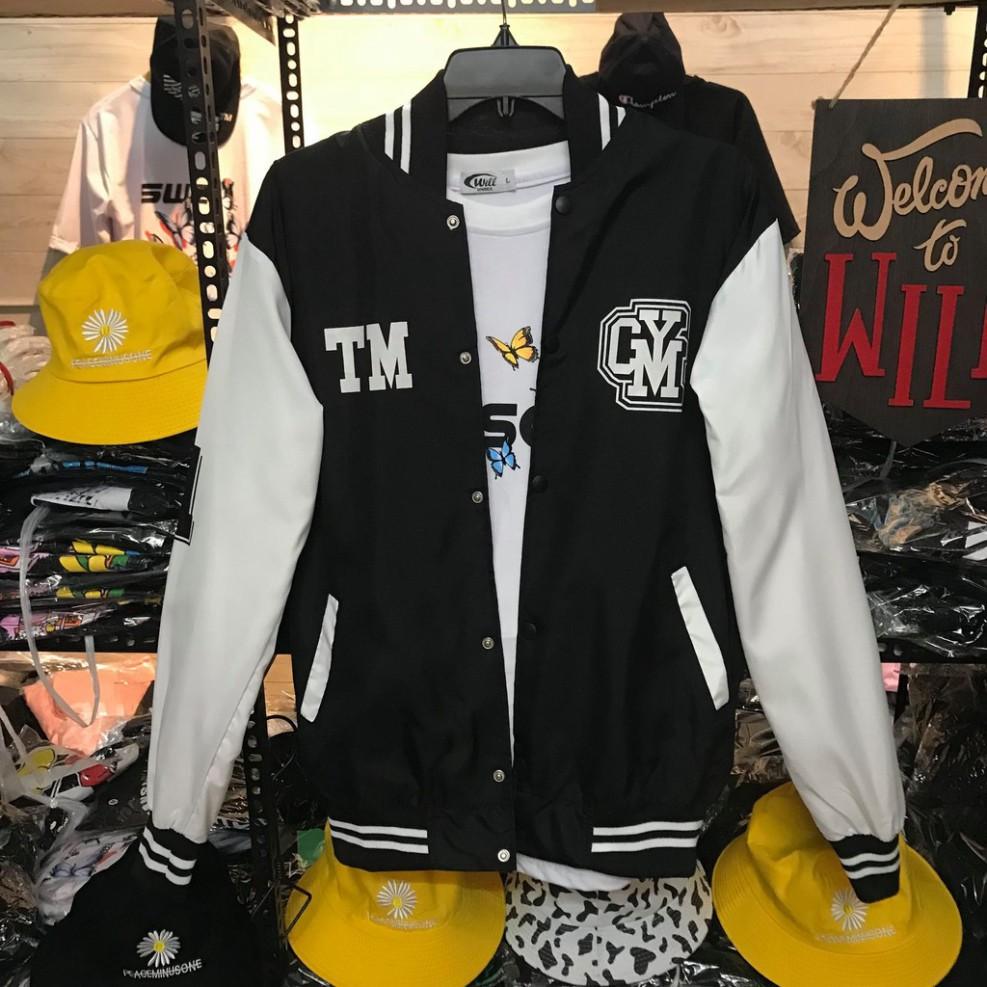 Áo Khoác dù Bomber TM - CYM ẢNH THẬT nam nữ UNISEX form rộng chất dù 2 lớp