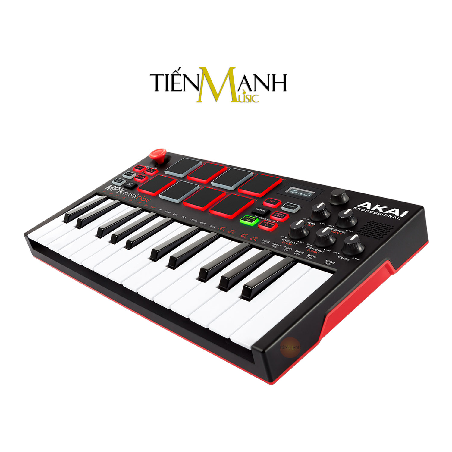 [Có Loa] Akai MPK Mini Play 25 Phím - Midi Compact Keyboard Controller Bàn Phím Sáng Tác Sản Xuất Âm Nhạc Producer Hàng Chính Hãng - Kèm Móng Gẩy DreamMaker