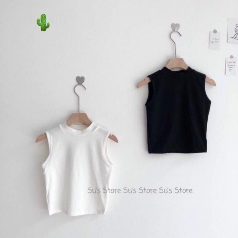 Áo kiểu sát nách cổ lọ 3p