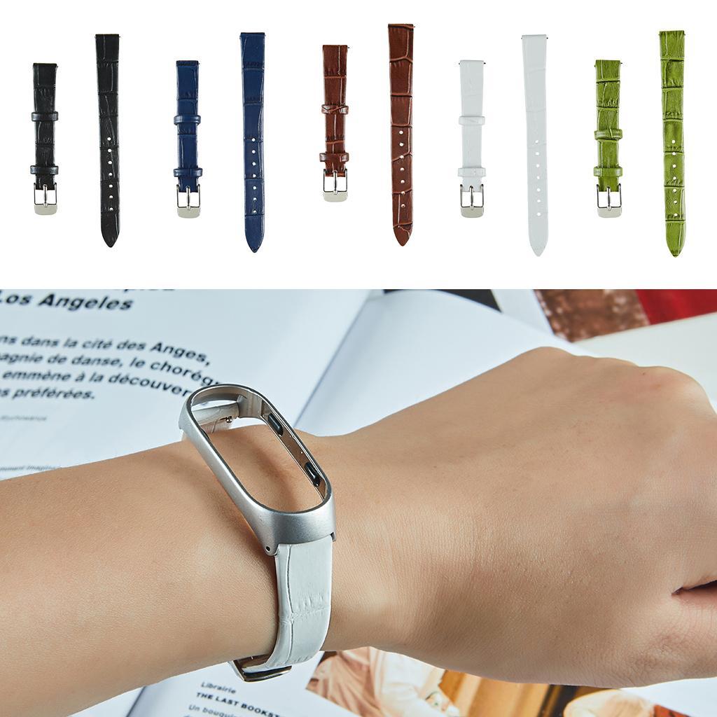 Replacement PU Leather Wrist Strap Band W/ Metal Frame For Xiaomi 3 4