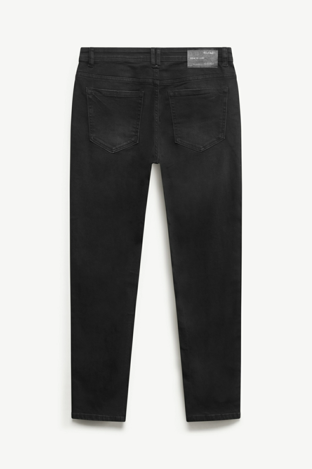 Quần jean nam trơn ROUTINE form Slim màu Xám Đen - 10F23DPA028 | LASTORE MENSWEAR