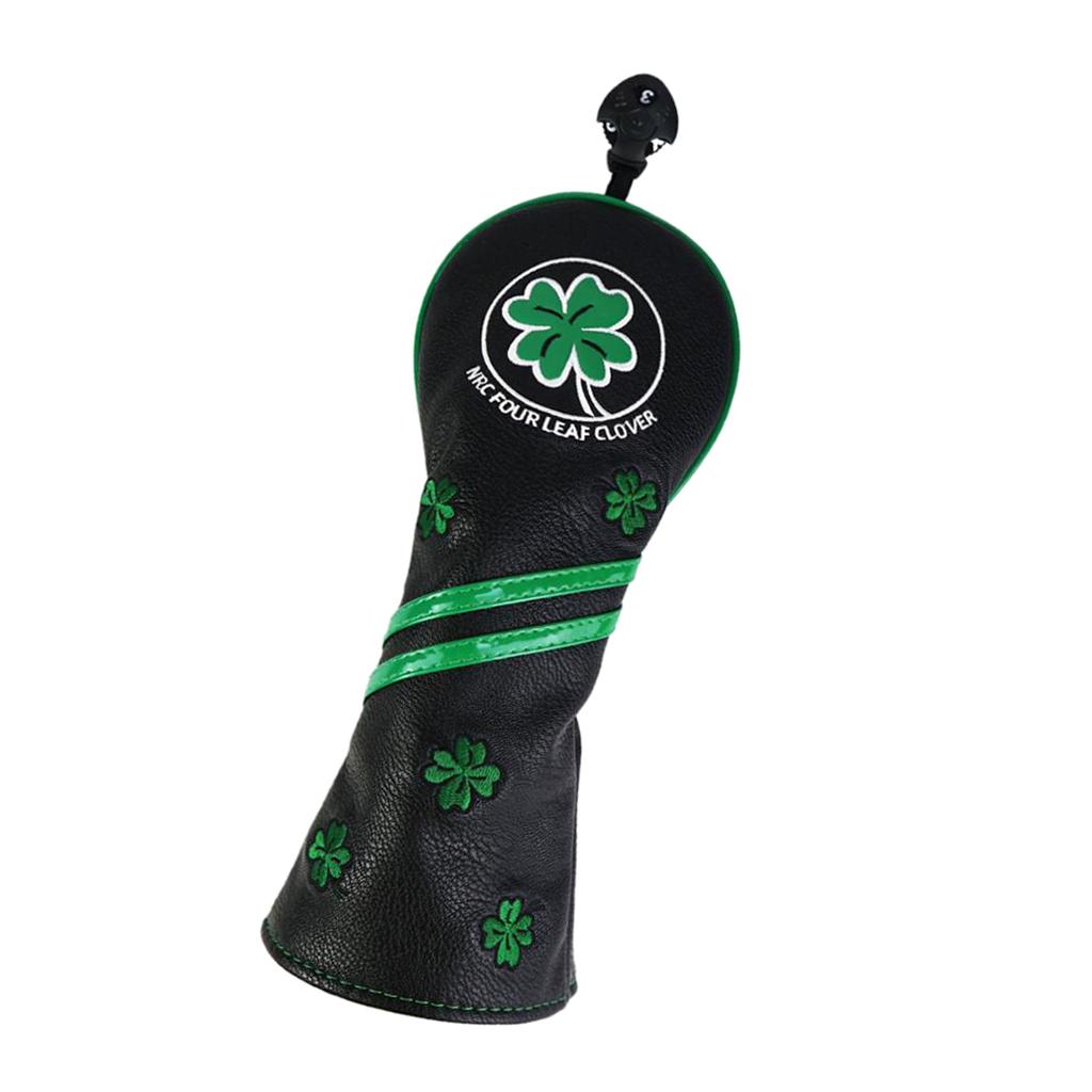 PU Golf Woods Headcover Waterproof 460cc Fairway Driver Head Cover Protector