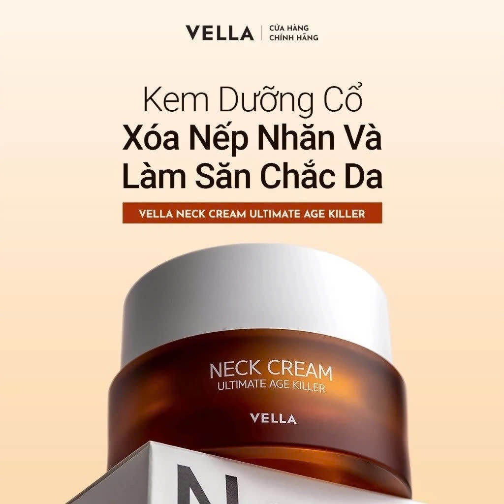 Kem Dưỡng Trẻ Hóa Da Vùng Cổ Vella Ultimate Age Killer Neck Cream 50ml