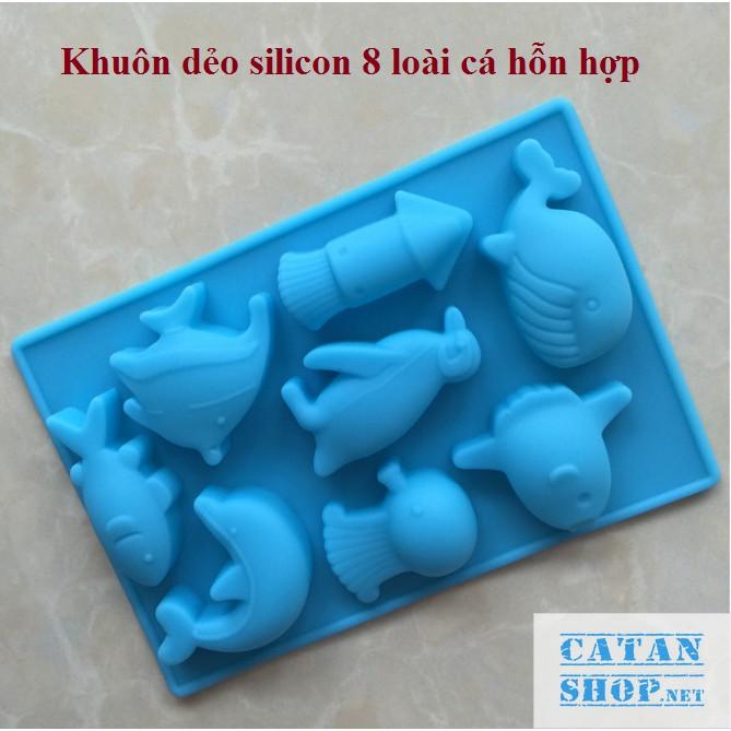 Khuôn silicon dẻo 3D, 4D đổ Socola, Thạch, Đá, Kẹochipchip, Pudding tạo hình đẹp mắt GD311-Khuondeo