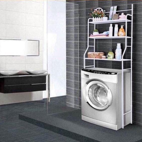 Kệ sau toilet và máy giặt, inox chắc chắn HH56