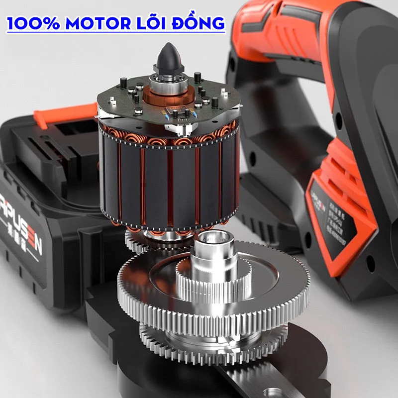 Máy cắt tỉa hàng rào cắt cây cảnh LAPUSEN 199V Chính hãng - Động cơ lõi đồng 100% -1800W chân pin phổ thông 4cm