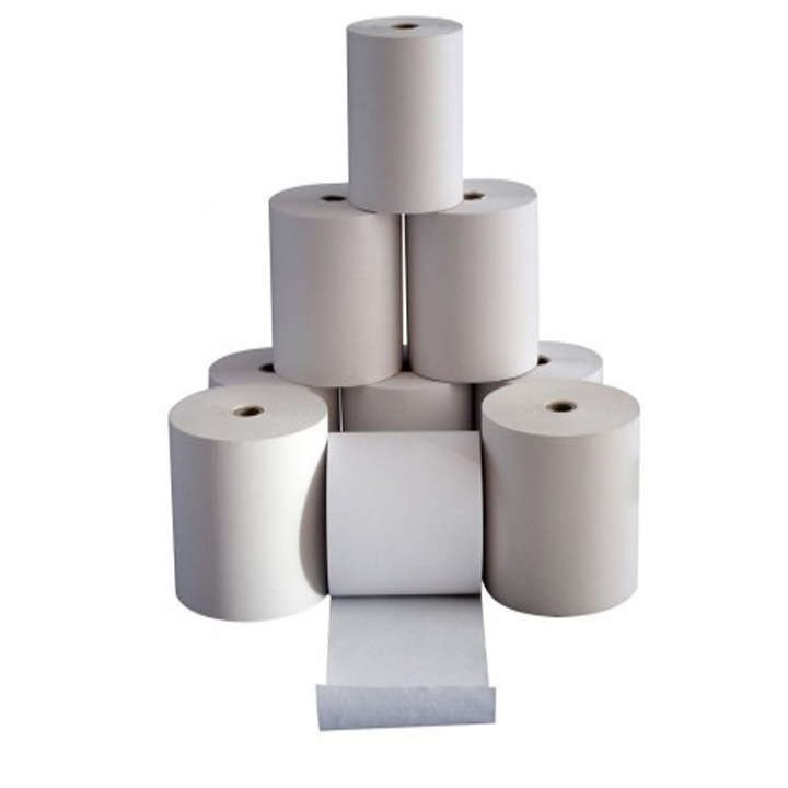 Giấy nhiệt in bill, in hóa đơn TOPCASH khổ K57mm x 38mm dùng cho máy cà thẻ ngân hàng, máy in cầm tay, máy POS cầm tay - Hàng chính hãng