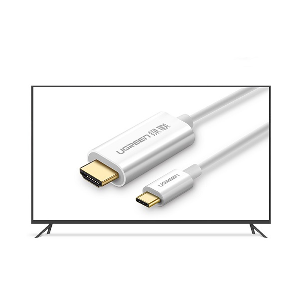 Cáp chuyển đổi USB Type-C to HDMI hỗ trợ 4K, 3D dài 1,5m Ugreen 30841 - hàng chính hãng