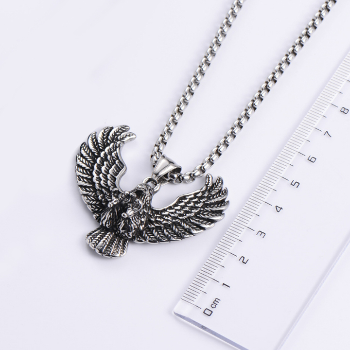 FREESHIP Dây chuyền chim đại bàng thời trang ver3 MDC199 Không đen không gỉ sét