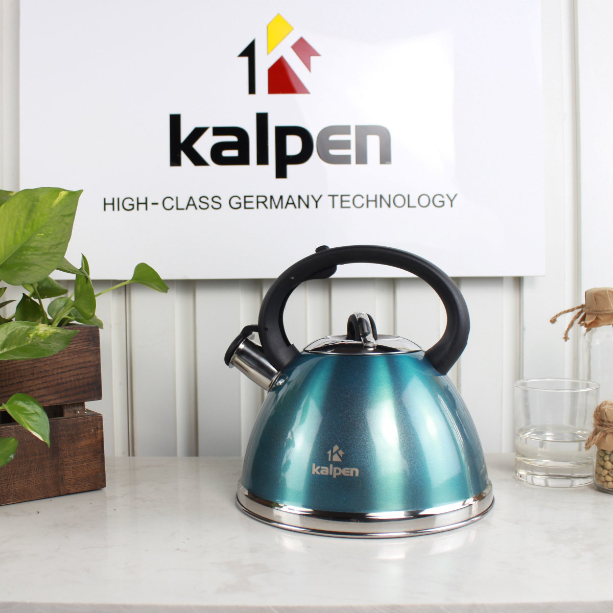 Ấm đun nước Inox 304 cao cấp Kalpen KK03 dung tích 3L dùng bếp từ chuẩn Đức - Hàng chính hãng