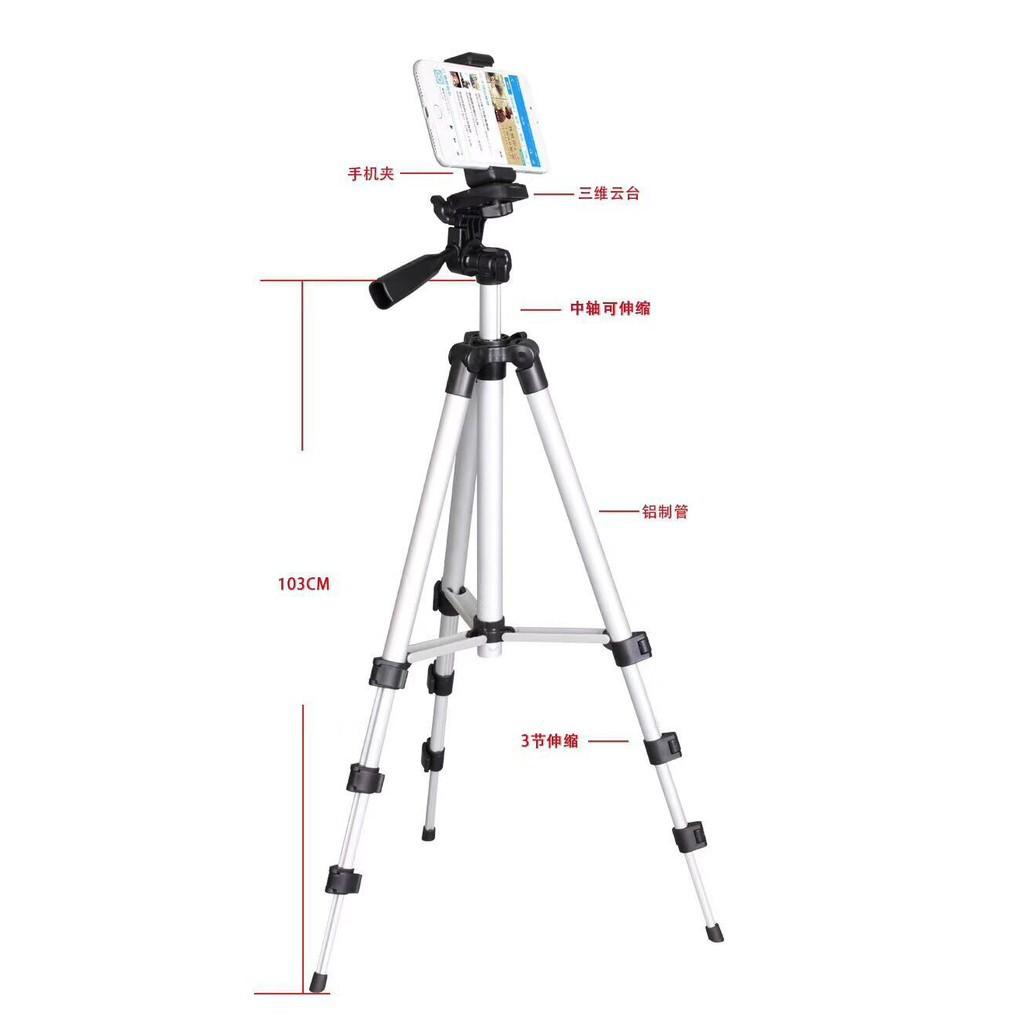 Gậy live tream, chụp ảnh 3 chân Tripod 3110