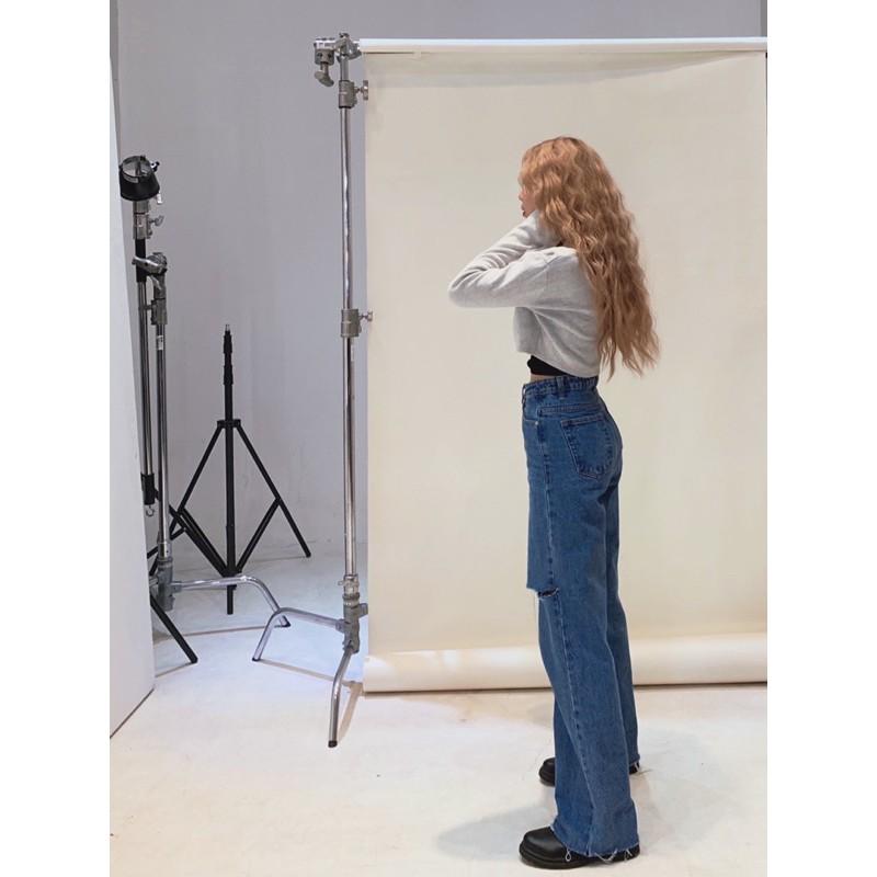 HIGHWAISTED STRAIGHT JEANS ( QUẦN JEANS ỐNG ĐỨNG RÁCH - VÀ KHÔNG RÁCH )