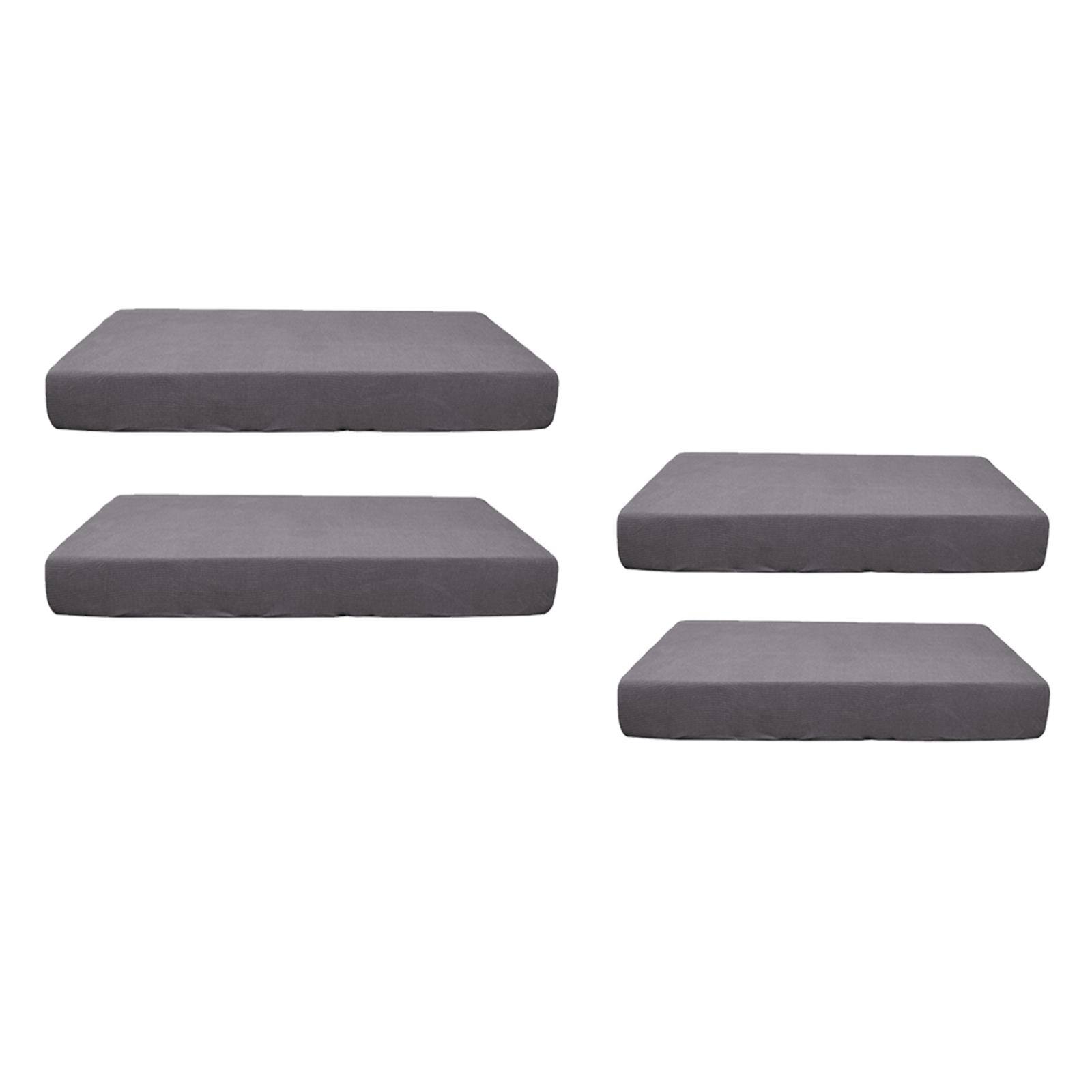 4x Elastic Sofa Futon Cushion Cover Cushion Cover Living Room Garden Bench
