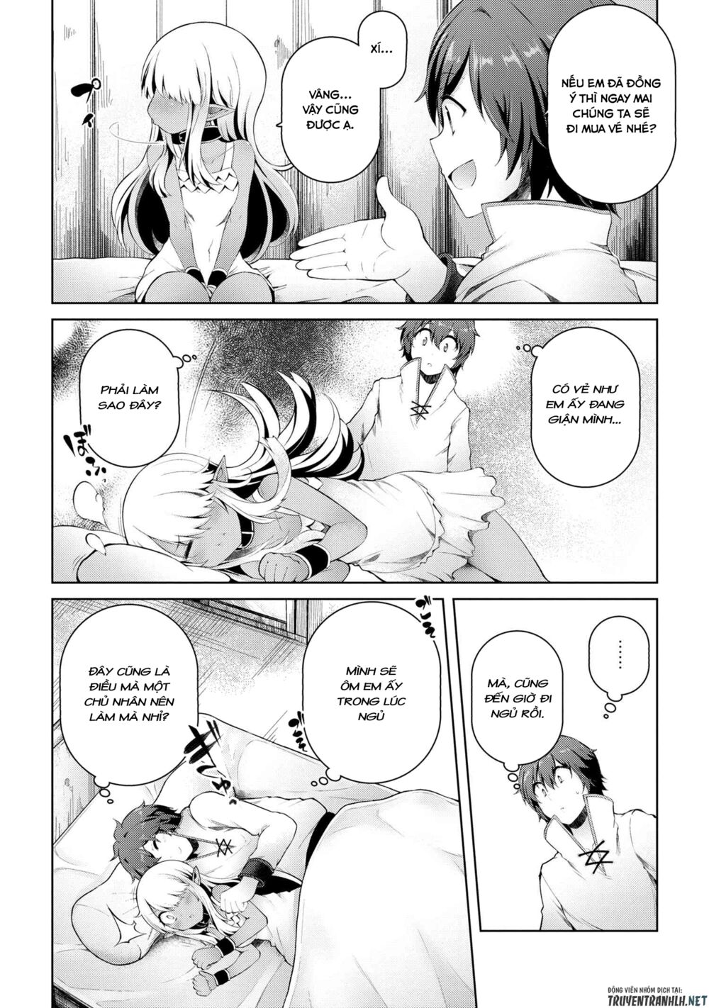 ngôi nhà của tôi đã bị đốt cháy, thế thì tại sao tôi không dùng hết số tiền còn lại để mua nô lệ dark elf? chapter 7 16