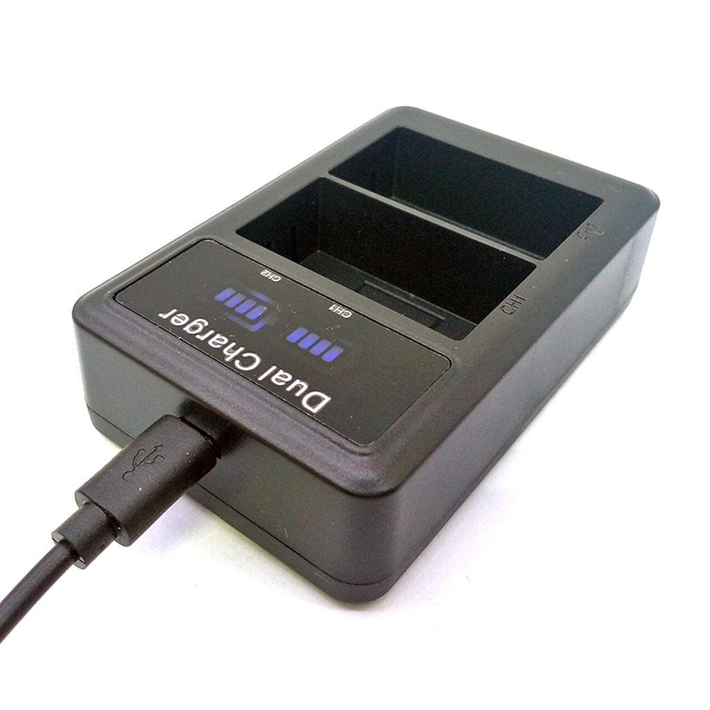 Digital Dual Slots Travel Camera Charger Charging Stand for NP-