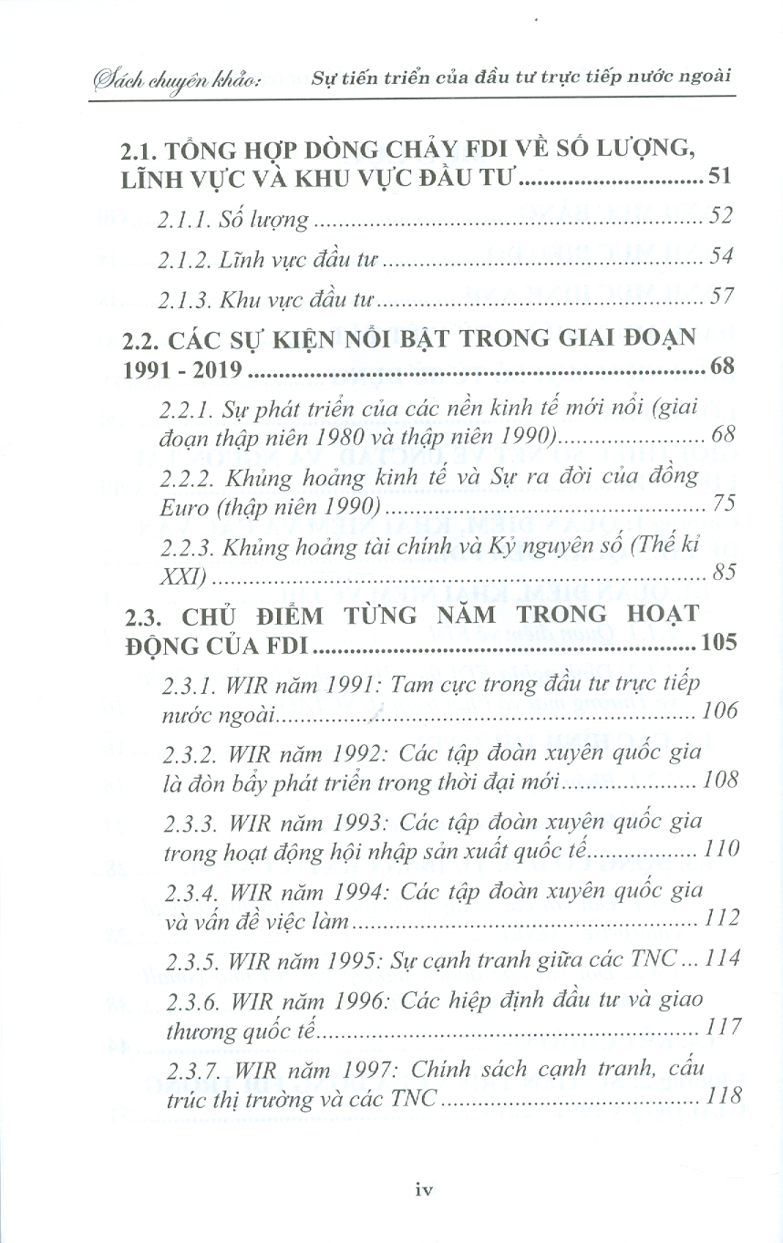 Sự Tiến Triển Của Đầu Tư Trực Tiếp Nước Ngoài - Bản Chất Và Nhân Tố Tác Động (Sách chuyên khảo)