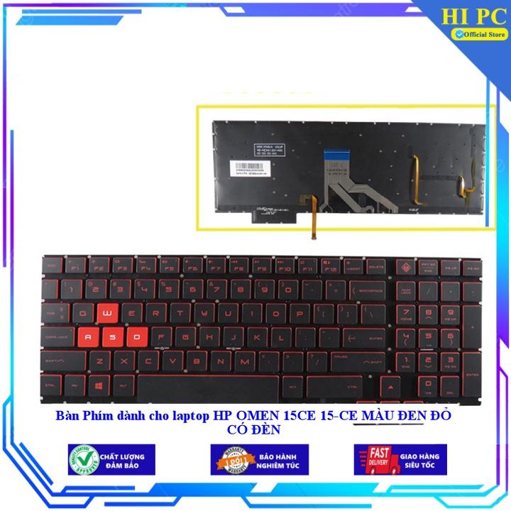 Bàn Phím dành cho laptop HP OMEN 15CE 15-CE MÀU ĐEN ĐỎ CÓ ĐÈN - Hàng Nhập Khẩu
