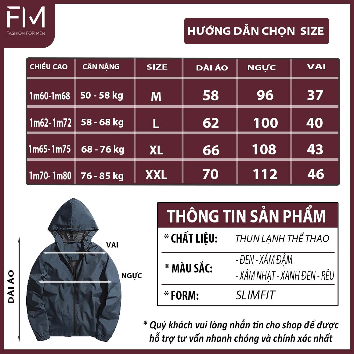 Hình ảnh Áo khoác dù nam, áo gió nam cao cấp, chống nắng, chống bám bụi – FORMEN SHOP – FMHN005