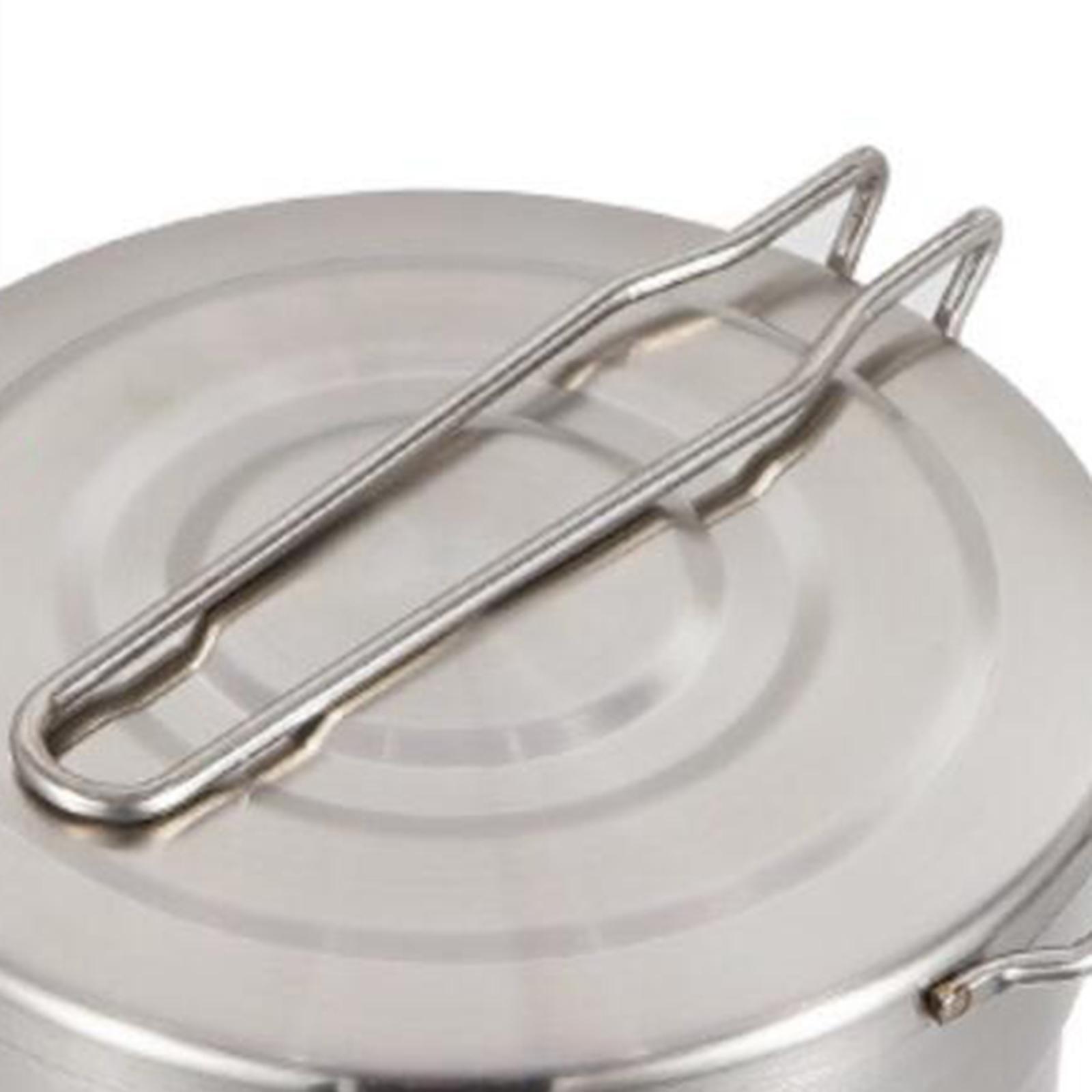 Outdoor Sauce Pan Saucepan Soup Milk Pot Foldable Handle Camping Backpacking