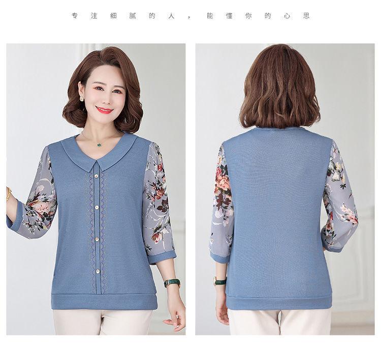 Áo Len nữ Trung Niên A90 - Áo kiểu trung tuổi U40 U50 cho mẹ thời trang thu đông Đẹp sang trọng cao cấp Bigsize giá rẻ