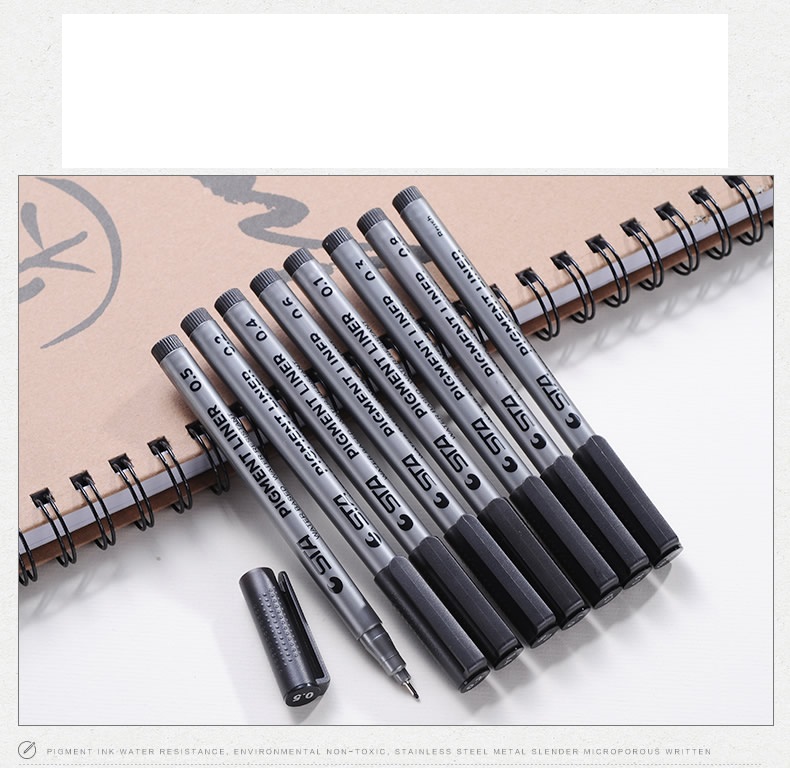 Bút Lẻ Vẽ Nét Mỹ Thuật lalunavn có 9 size ngòi - A26