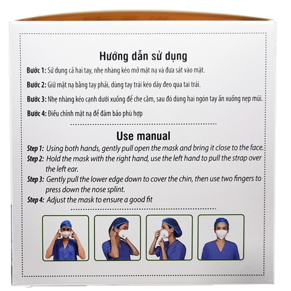 5 cái Khẩu trang N95 Pro Mask, có van thở, kháng khuẩn, chống bụi siêu mịn PM2.5, màu trắng - Tặng móc treo khóa mica