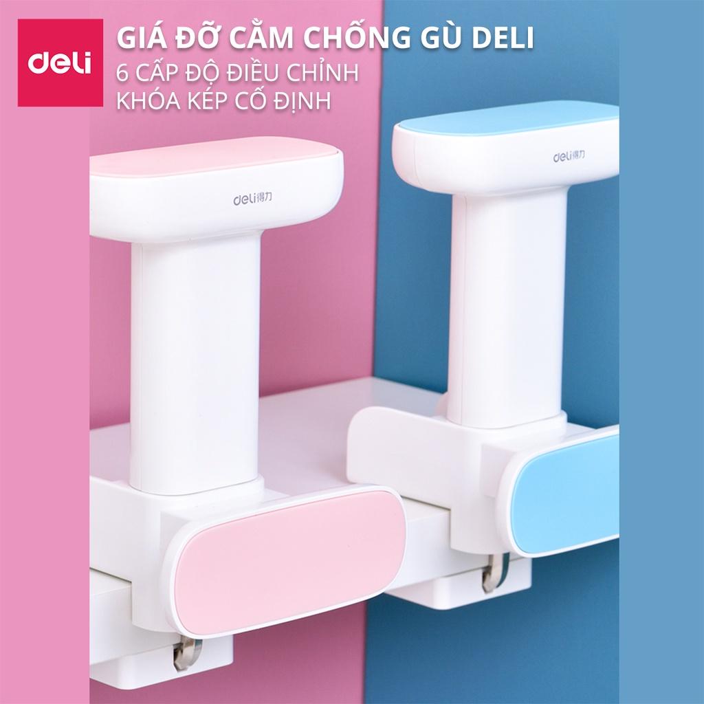 Giá đỡ chống cằm, chống cận thị, hạn chế gù lưng cho bé Deli - màu hồng/ xanh - 70541