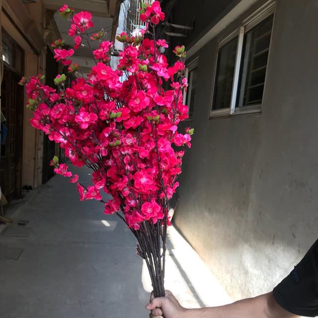 Hoa đào giả - Đào bích (1 mét)